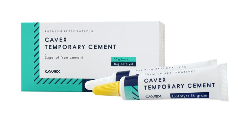 Sky Choice Temporary Cement B&C Tubes, Eugenol Free, 35g White Base + 16g Yellow Catalyst + Mixing Pad - Temporary Cemen B&C Tubes Eugenol free - Image 1