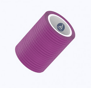 Dynarex Sensi Wrap Self-Adherent Bandage Roll, 4" x 5 yd, Purple, 18/Box, #3299 - Sensi Wrap 4"x 5yd Purple (18) - Image 1