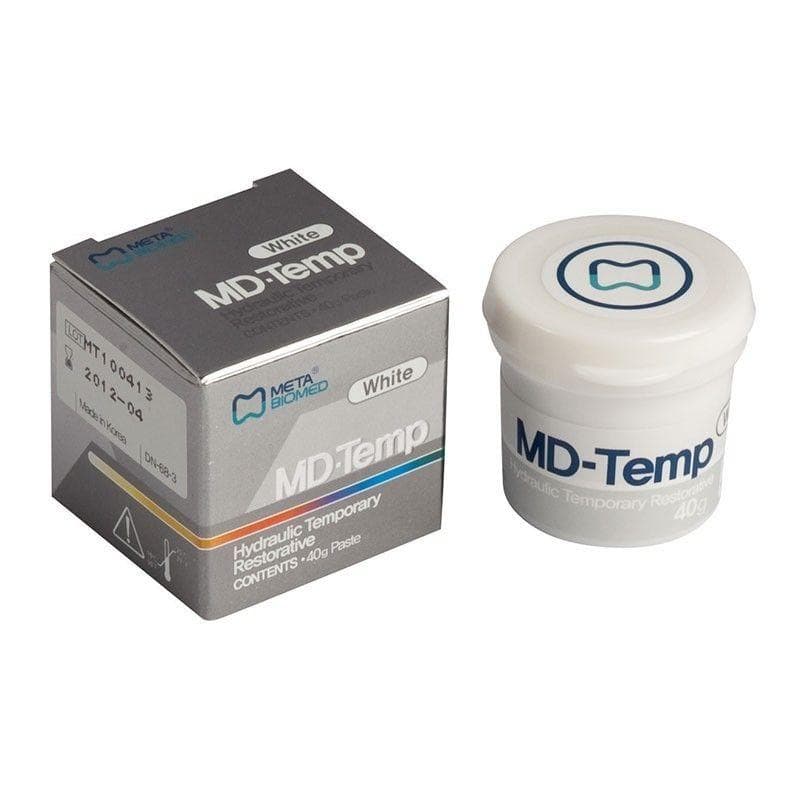 Sky Choice MD-Temp Plus Temporary Restorative, White, 40g Jar with One-Touch Cap, #307991 - Temporary Filling Material 40g Jar White - Image 1