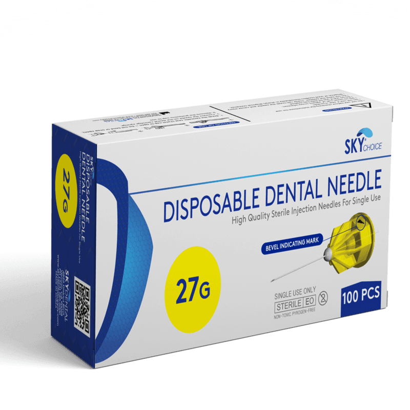 Sky Choice Disposable Needles, 27 Gauge Long, 0.4x30mm, Plastic Hub, Single Use, 100/Box, 01KXNHK94NW3FX323KS8XJR0QG - Needles 27 Gauge Long(100) - Image 1