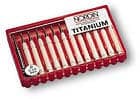 Nordin Retention Pins Titanium Refill 0.60MM, 100 Pins + 4 Drills, #06-101 - Retention Pins Titanium Refill 0.60MM - Image 1